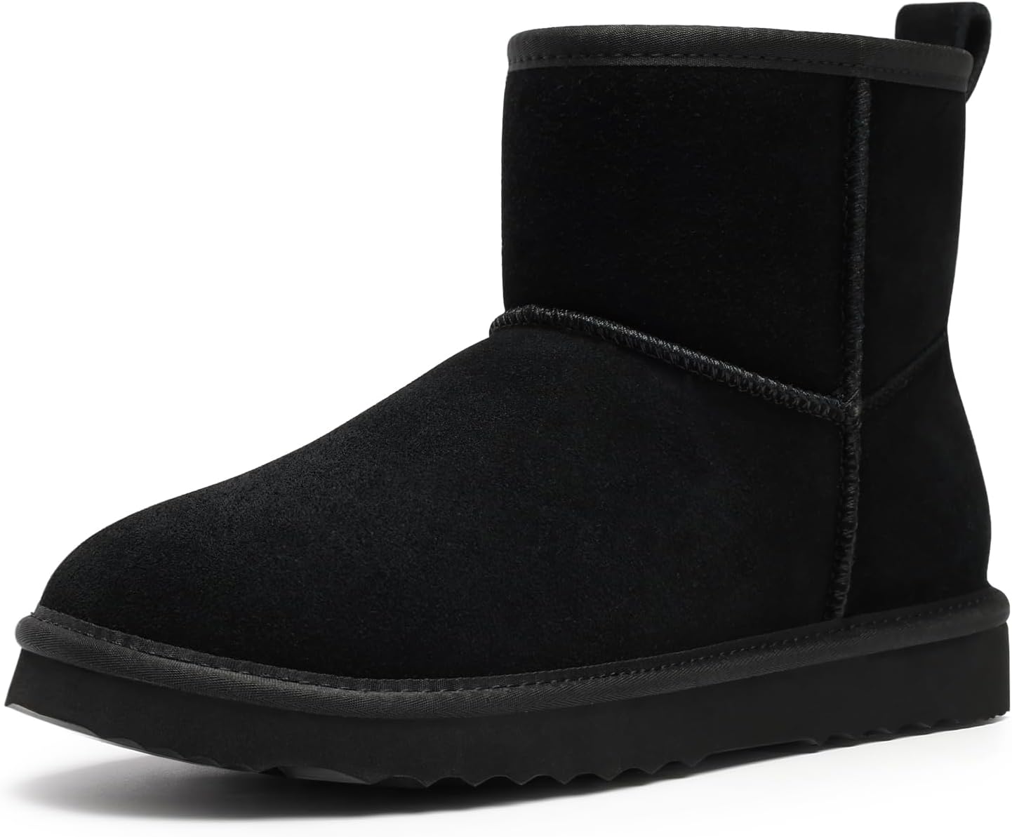 Litfun Genuine Suede Mini Boots for Women Winter Comfort