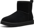 Genuine Suede Mini Boots for Women Winter Warm Fuzzy