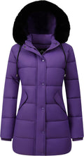 Womens Winter Coat Long Waterproof Parka - Warm Snow Jacket