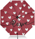 CZXW Red Love Inverted Umbrella - Windproof & UV Protection