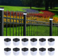 Solar LED 2in x 2in Fence Post Cap - Bright White Path Lighting