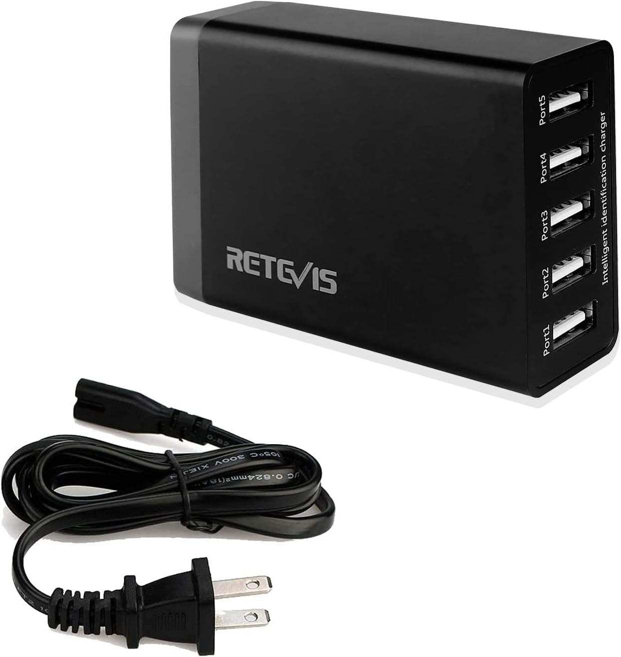 Retevis 5-Port USB Wall Charger for Walkie Talkies and Phones