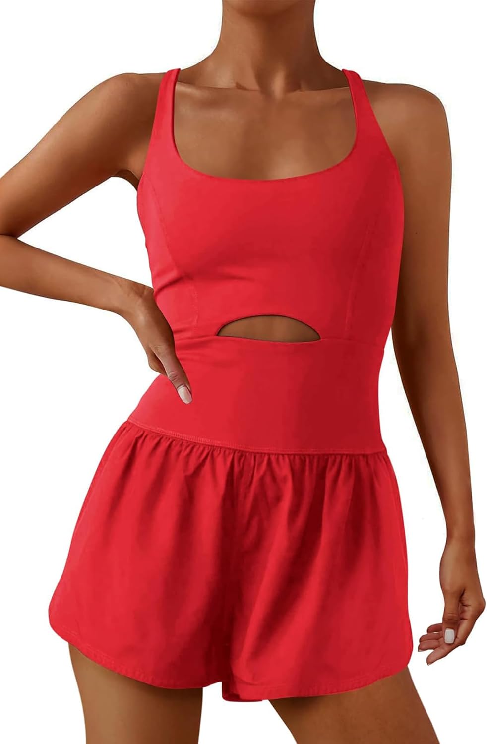 ReachMe Womens Running Onesie Athletic Romper for Workouts