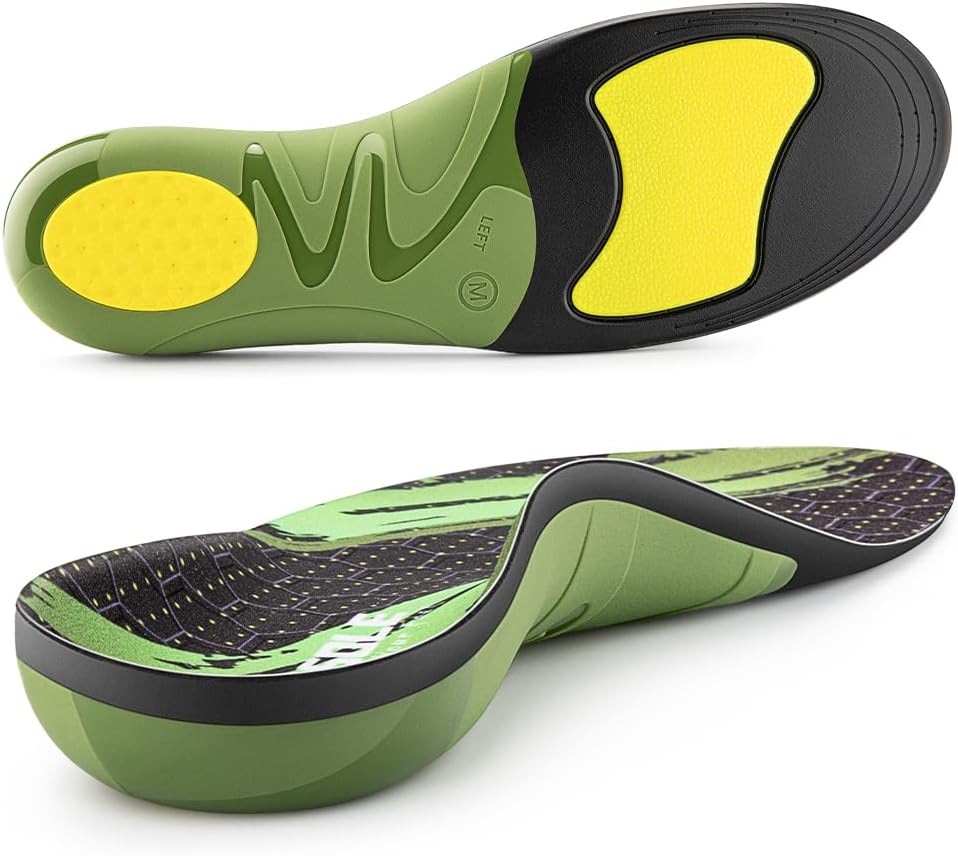 High Arch Support Insoles for Plantar Fasciitis Relief and Comfort