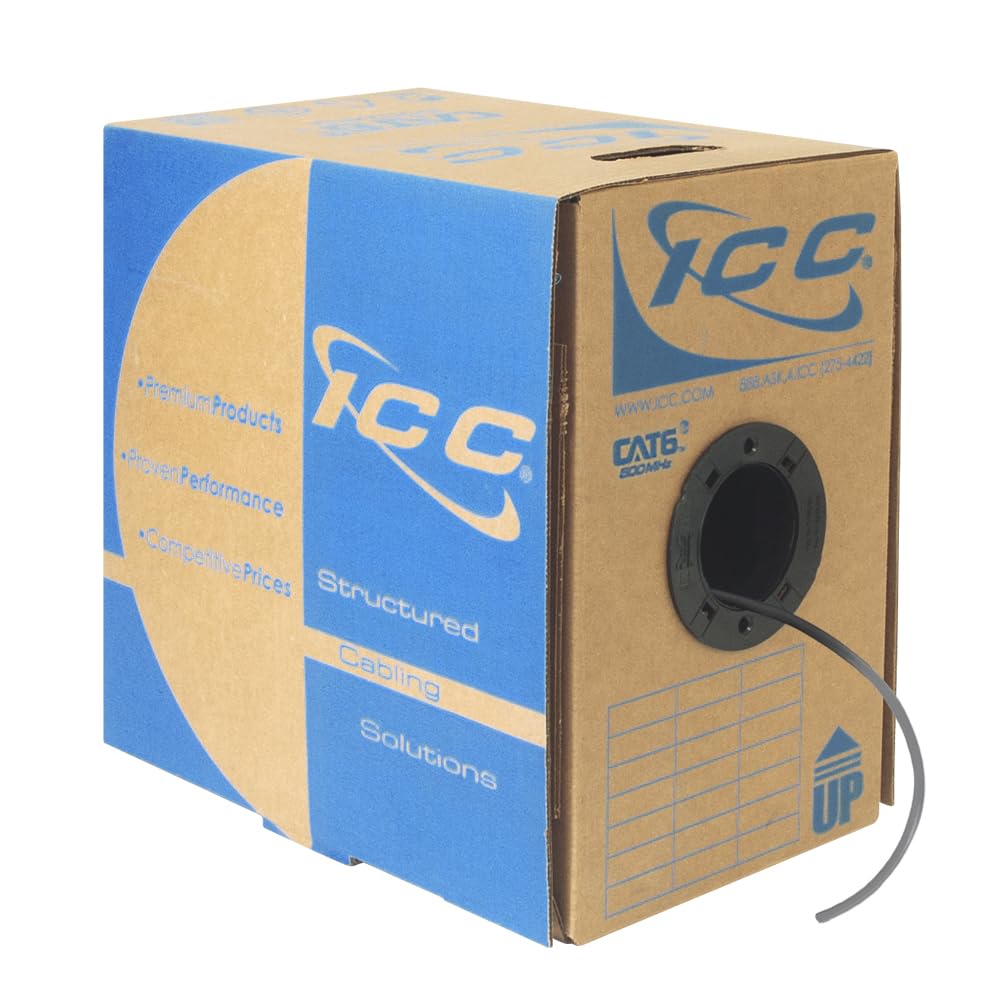ICC Cat6 CMP Plenum Ethernet Cable for Safe Network Installations