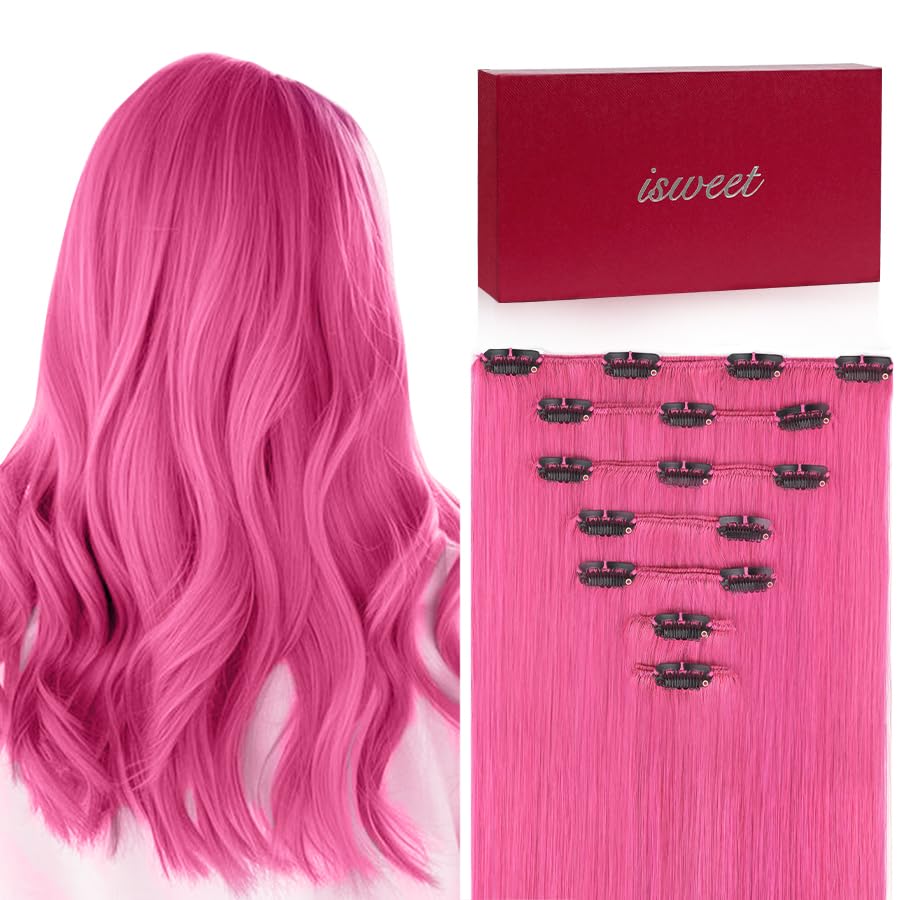Straight Clip in Hair Extensions Real Human Hair for Women