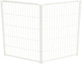 40 in White Indoor Dog Playpen - Stress-Free, Threshold-Free Gate