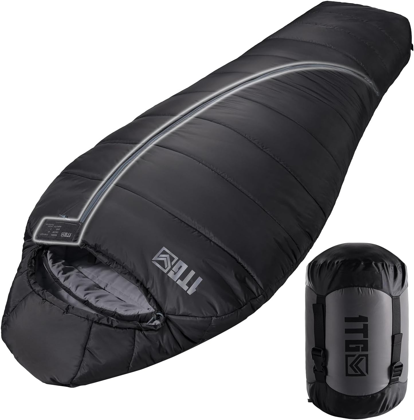 Warm Weather Camping Mummy Sleeping Bag for Outdoor Adventures