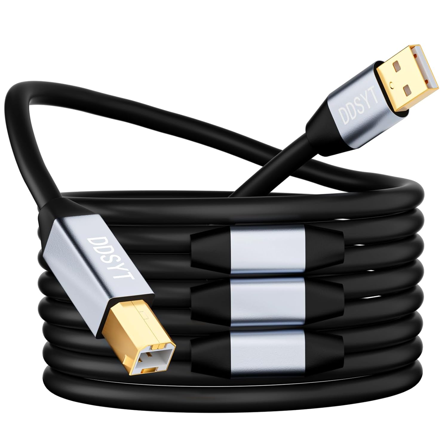 USB 2.0 Printer Cable 100ft for High-Speed Data Transfer