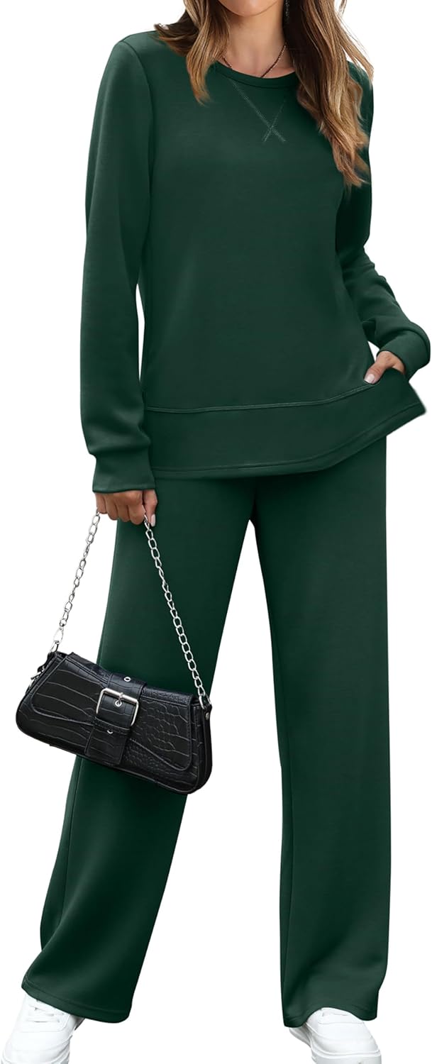 OFEEFAN Women's 2 Piece Lounge Set for Travel and Comfort