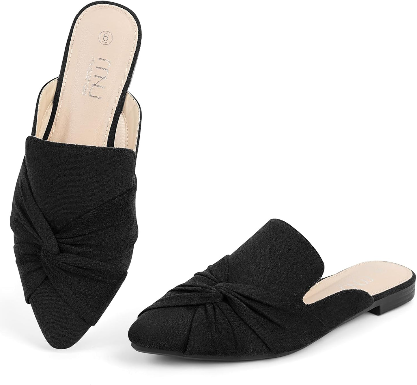 Comfortable Women Mules with Knot - Stylish Backless Loafers