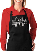 Black Waterproof Hair Stylist Apron with 2 Pockets - Professional Fit
