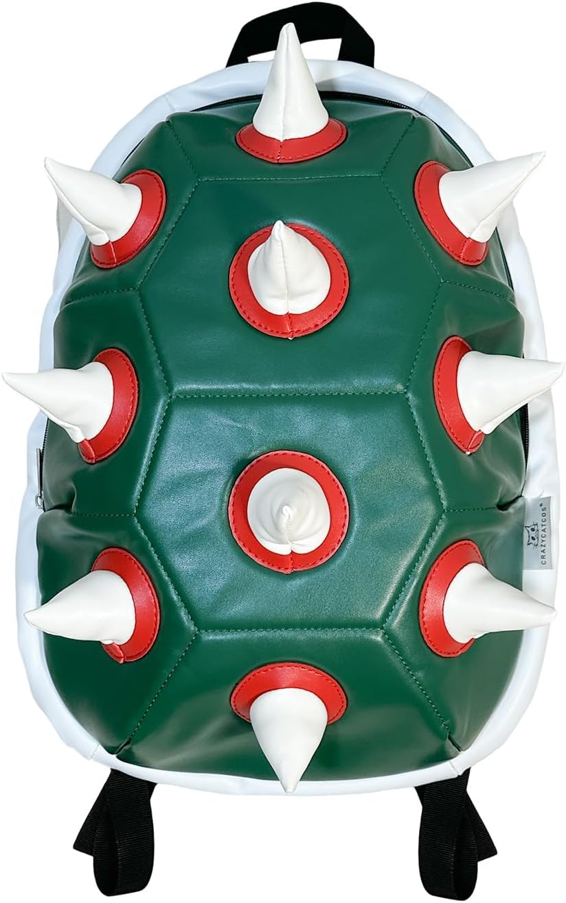 Bowsette Koopa Cosplay Props White Spiked Laptop Backpack