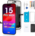 iPhone 15 Pro Max Screen Replacement 6.7ft Full HD 120Hz - Repair Kit