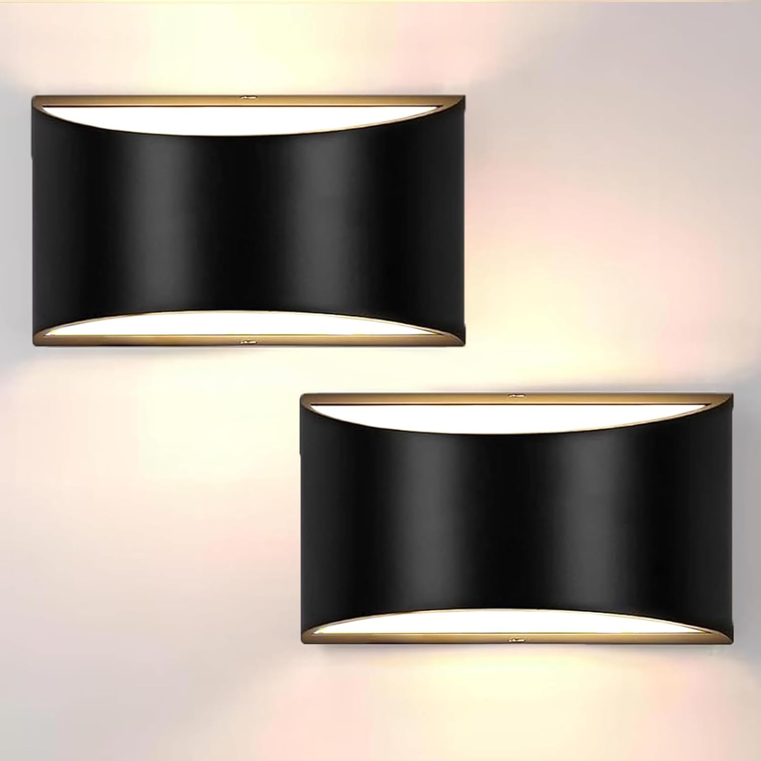 Modern LED Wall Sconces Set of 2 for Elegant Home Lighting