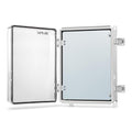 14.6in x 10.6in IP67 Waterproof Junction Box - Hinged Clear Cover