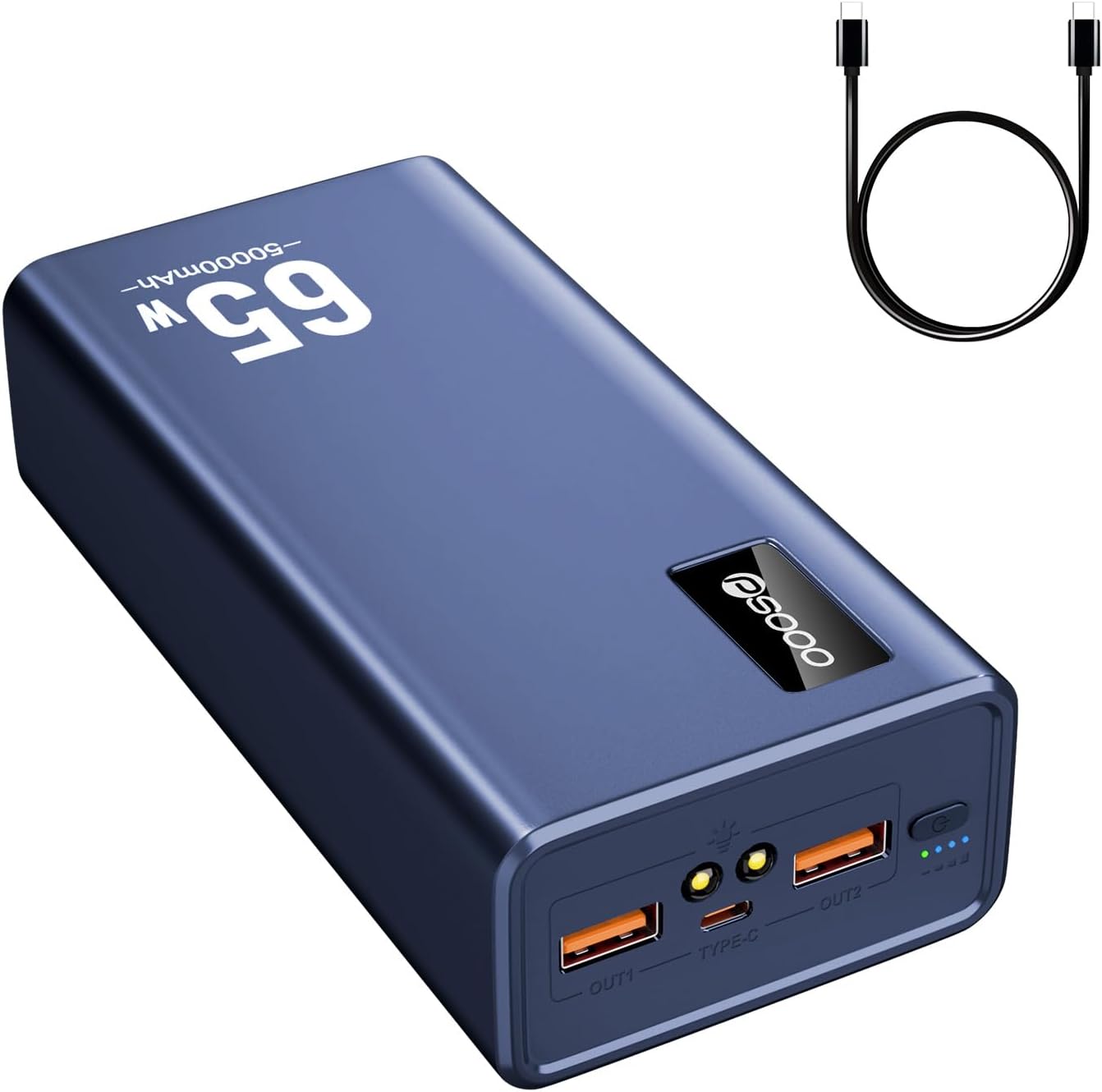 65W Fast Charge Power Bank for All Devices