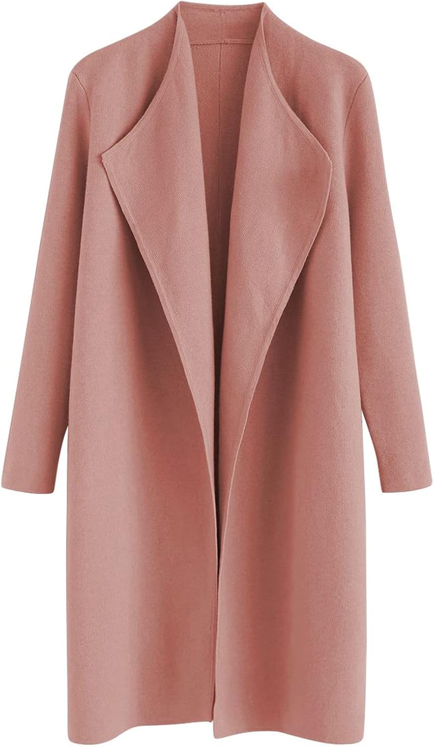 Classy Open Front Knit Coat Cardigan for Chic Fall Outfits