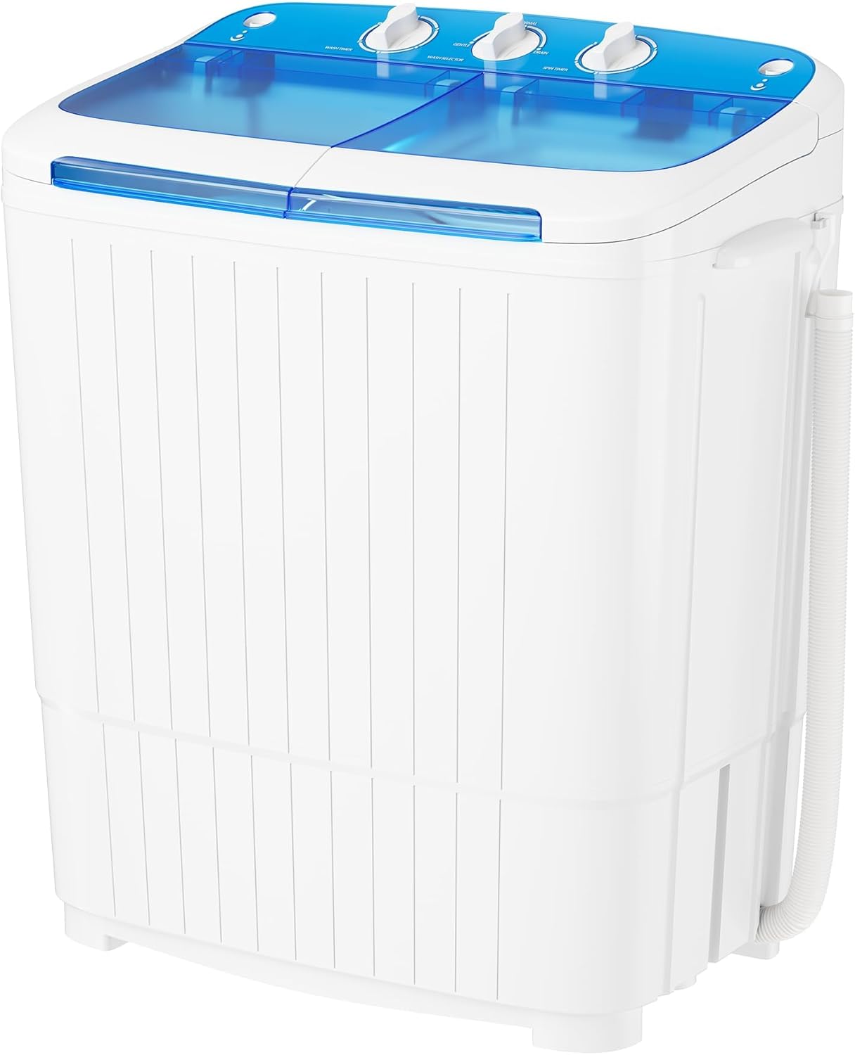 Compact Twin-Tub Portable Washing Machine for Effortless Laundry