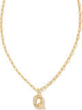 Kendra Scott Crystal Letter Short Pendant Necklace for Women