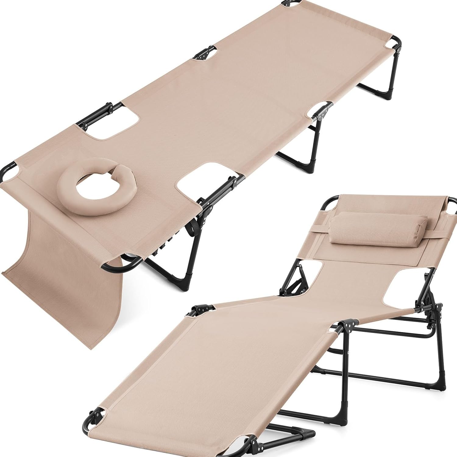 KING BIRD XL Chaise Lounge - Portable 5-Position Recliner