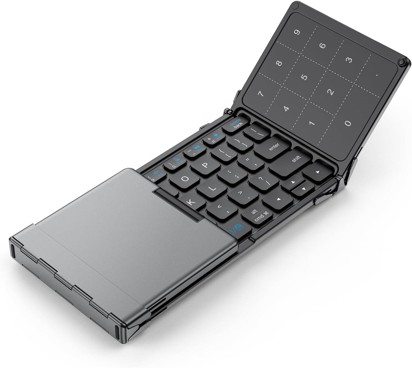iClever Foldable Bluetooth Keyboard: Portable with Touchpad