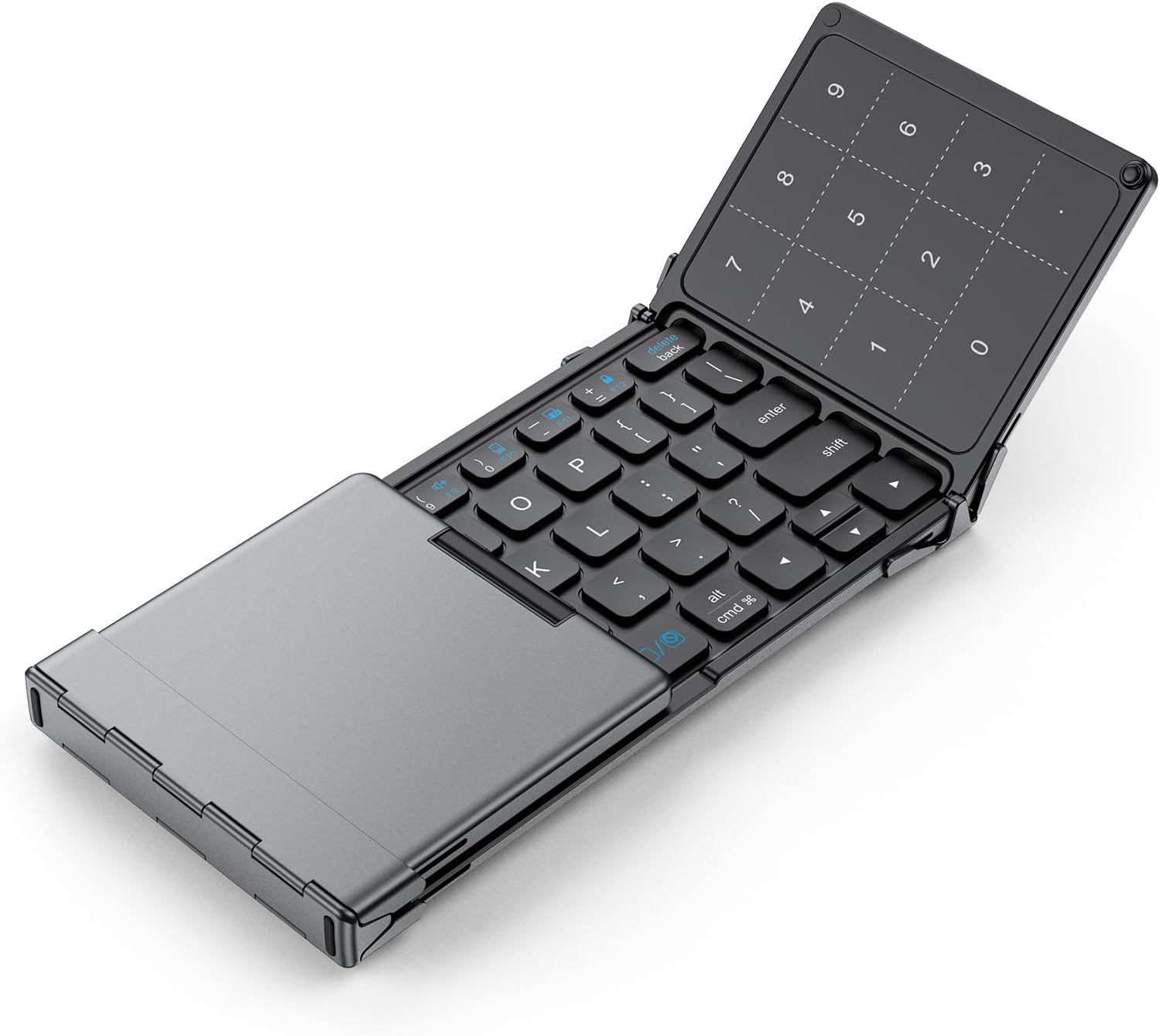 iClever Foldable Bluetooth Keyboard: Portable with Touchpad
