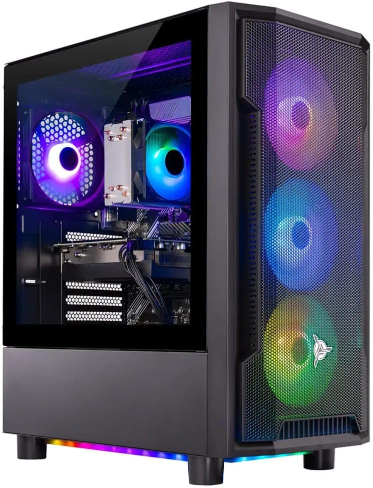 Skytech Shadow Gaming PC Desktop with Ryzen 5 and RTX 3050