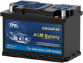 TPE AGM Battery Group 47 12V 62Ah H5 - Maintenance Free