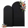Black Arch Backdrop Cover Set of 2 for Wedding and Events - Elegant