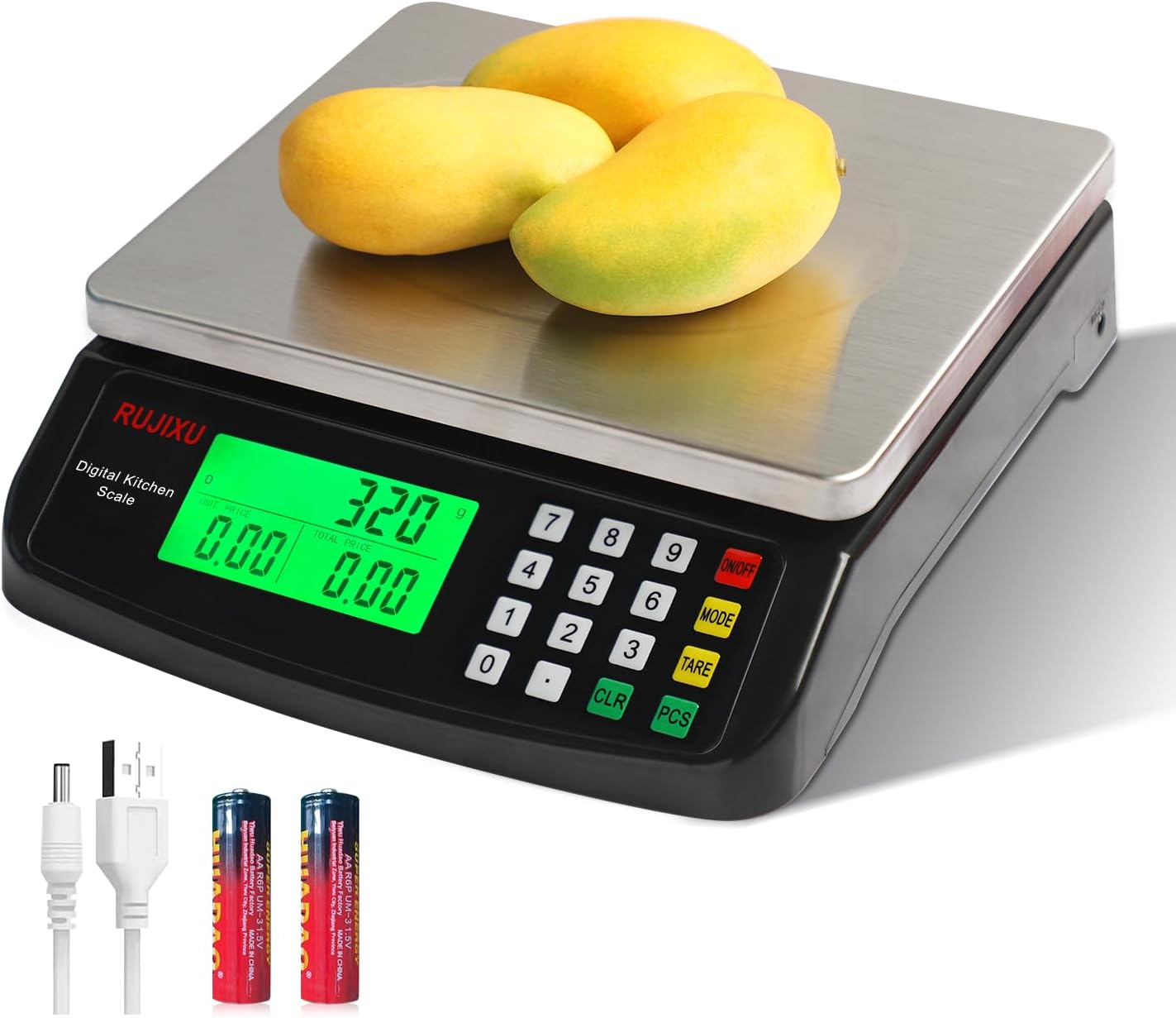 Large Digital Kitchen Scale for Accurate Food Measurement