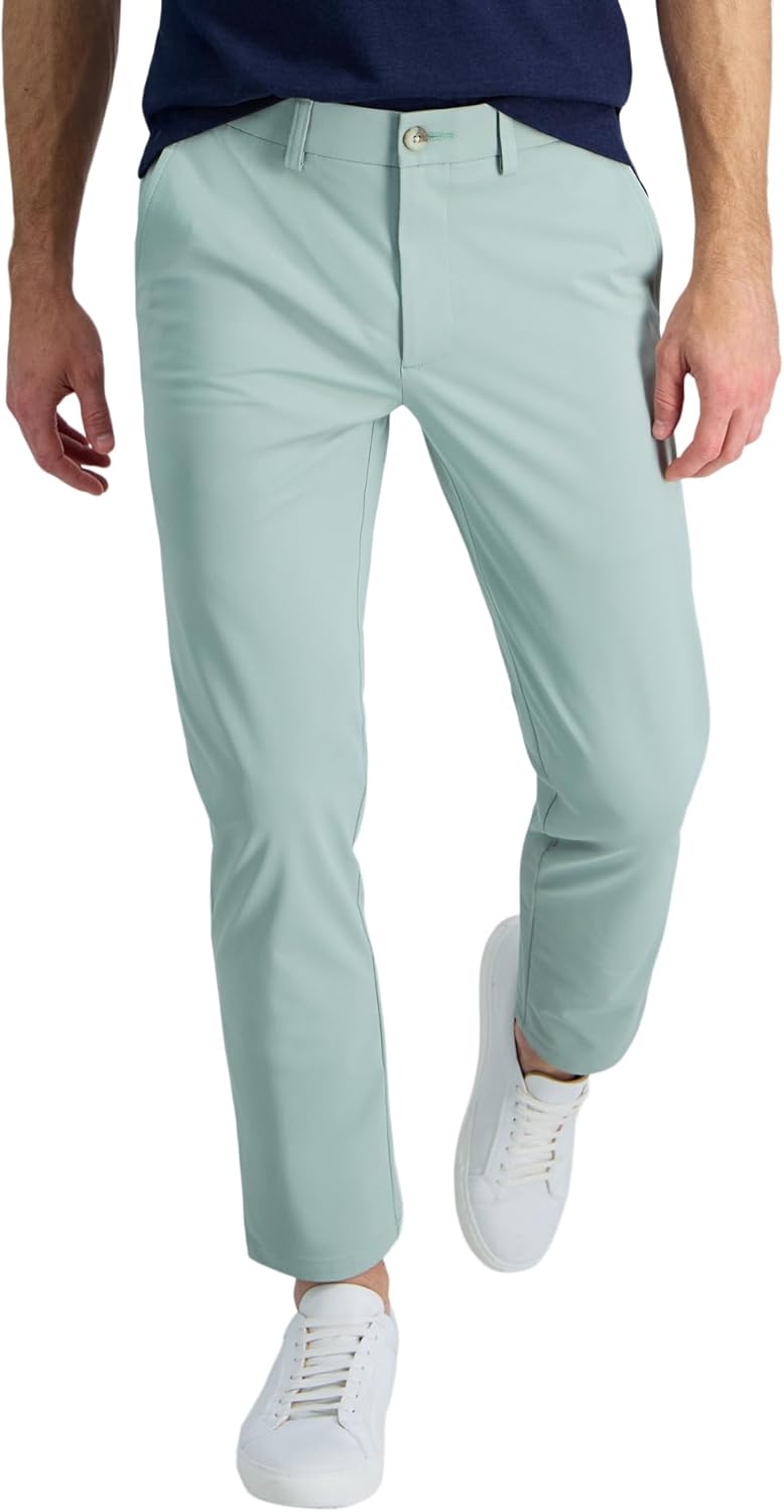 Haggar Men's Sport Travel Performance Casual Pant for Comfort