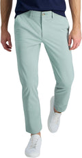 Men's Sport Travel Performance Straight Fit Flat Front Pant - Stretch