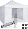 Easy 10x10 Pop Up Canopy Tent with 4 Sidewalls - Heavy Duty Event