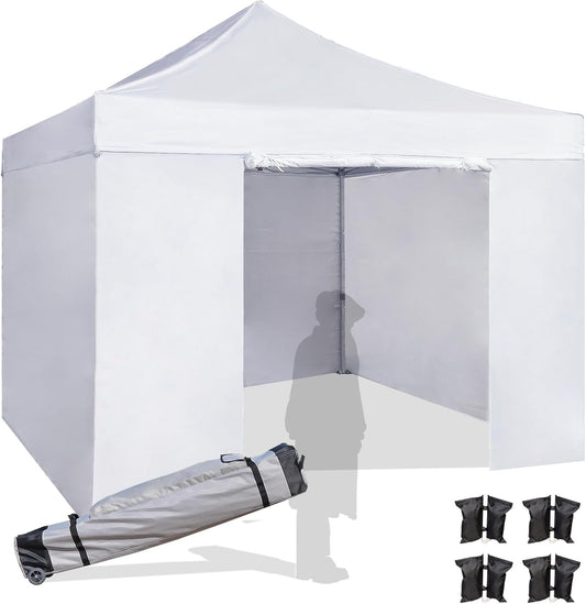 Easy 10x10 Pop Up Canopy Tent with Heavy Duty Features