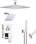 VANFOXLE Shower Faucet Set Chrome Shower System - High Pressure
