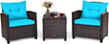 Tangkula 3-Piece Outdoor Patio Furniture Set for Relaxed Entertaining