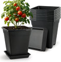 9 Inch Square Planters - Stable 3 Gallon Indoor/Outdoor Pots