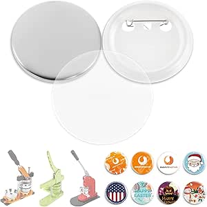BEAMNOVA 500 Sets of Round Button Parts for DIY Pin Maker