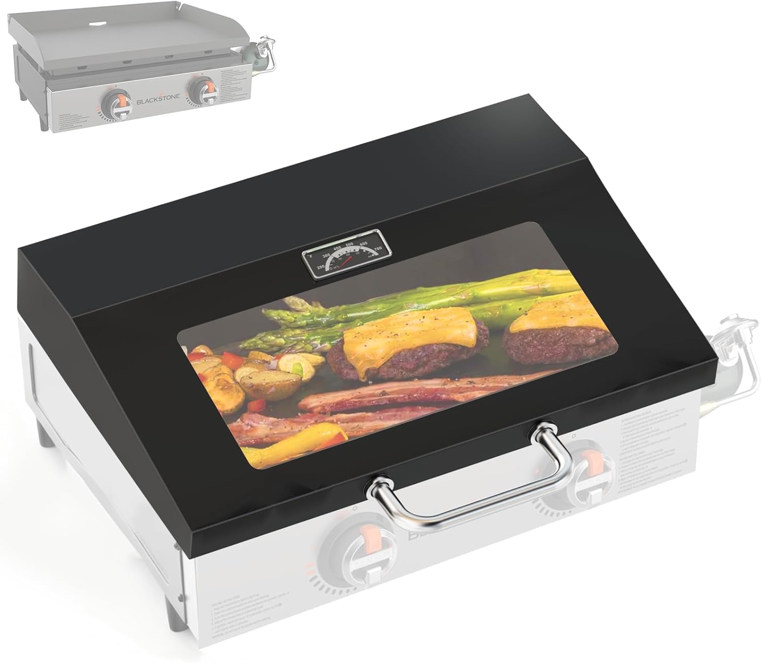 Hinged Lid for Blackstone 22 Inch Griddle with Visualized Glass