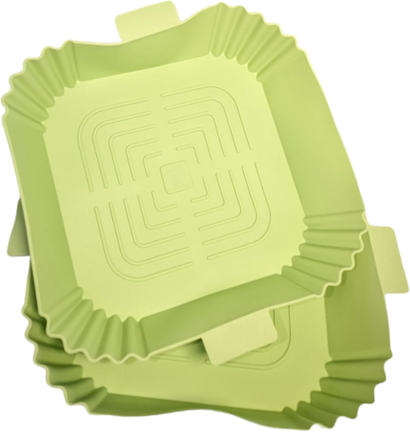 2-Pack Silicone Air Fryer Liners - Eco-Friendly & Heat Resistant - Universal Fit for Major Brands