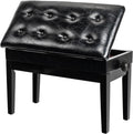 Bonnlo Adjustable Duet Piano Bench with Storage for Comfort