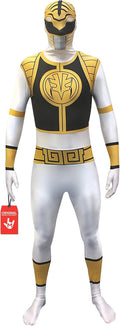 White Power Ranger Costume for Men - Ideal for Halloween Parties