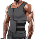 Men Neoprene Sauna Zipper Waist Trainer Vest for Ultimate Fitness