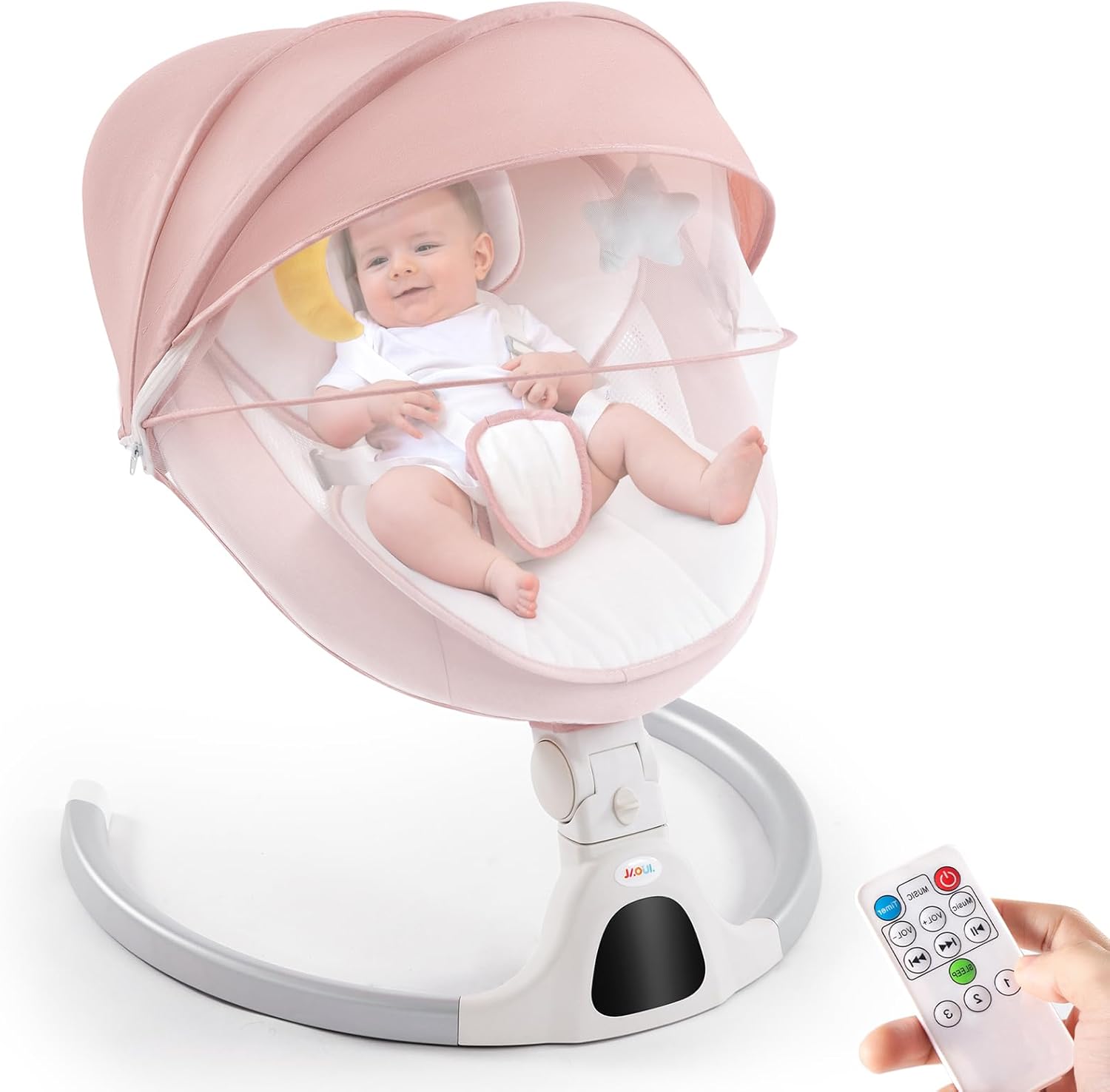 Jaoul Electric Baby Swing: Portable & Bluetooth Enabled