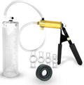 Brass Penis Pump Kit for Men - Black Ultima Pump with 9in Clear