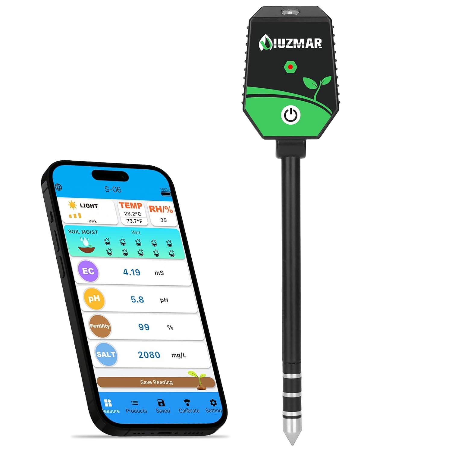 Soil pH Meter and Moisture Tester for Accurate Garden Insights