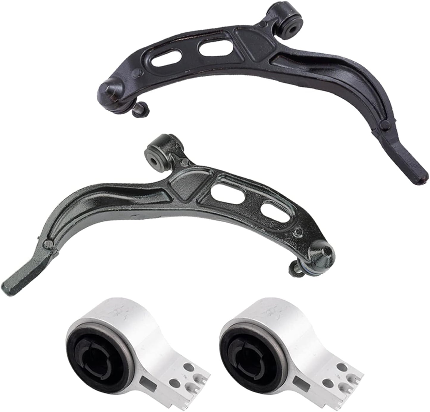 TRQ Front Lower Control Arm Set for 2010-2012 Ford Flex & MKT