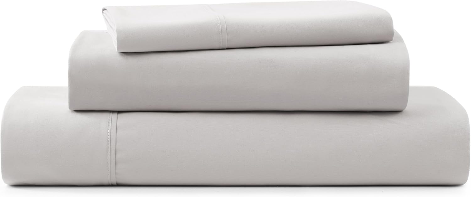 UGG Twin XL Sheet Set for Luxury Cooling Comfort in Stone Grey