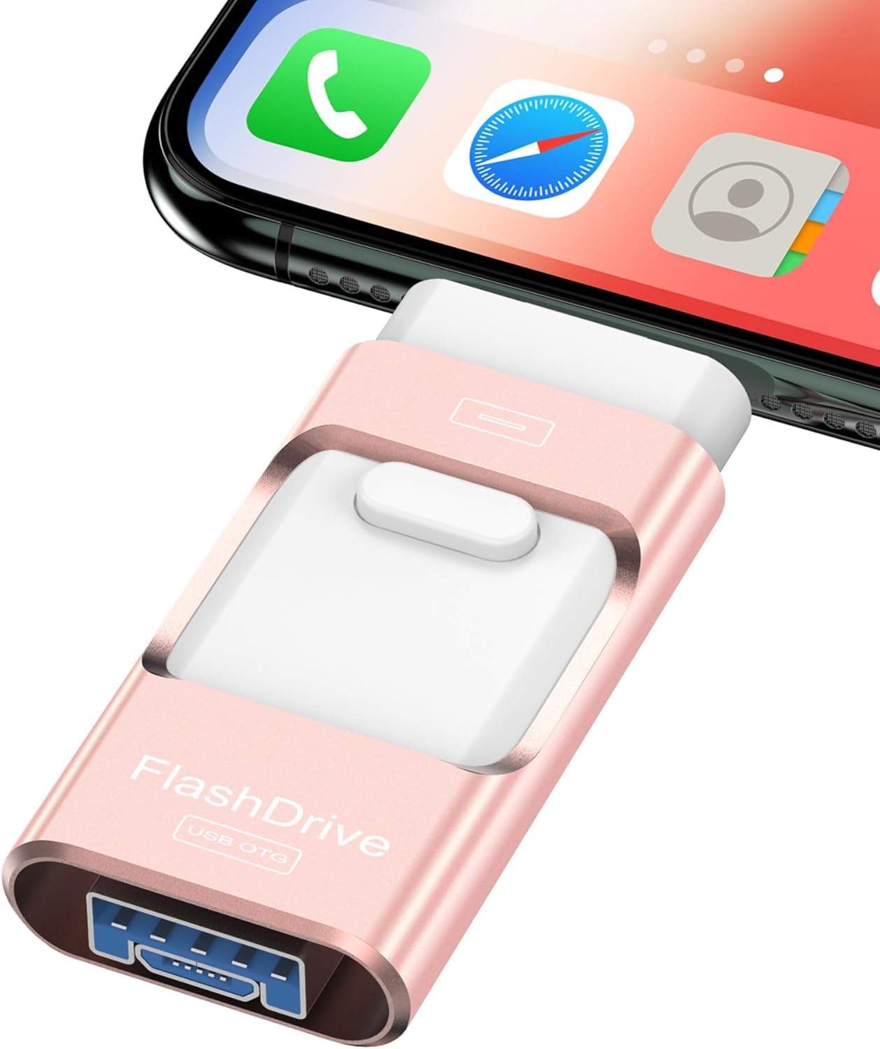 512GB Pink iPhone Flash Drive - High Speed Storage Expansion